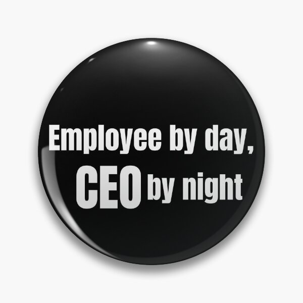 Item preview, White Employee By Day CEO By Night Shirt | Side Hustle Entrepreneur Gift designed and sold by HustleHardCo.