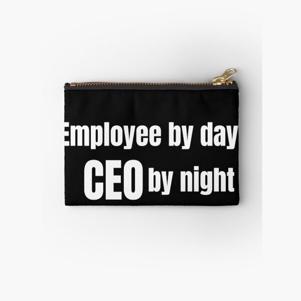Item preview, White Employee By Day CEO By Night Shirt | Side Hustle Entrepreneur Gift designed and sold by HustleHardCo.