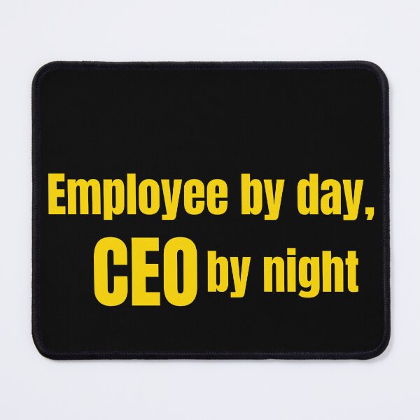 Item preview, Gold Employee By Day CEO By Night Shirt | Side Hustle Entrepreneur Gift designed and sold by HustleHardCo.