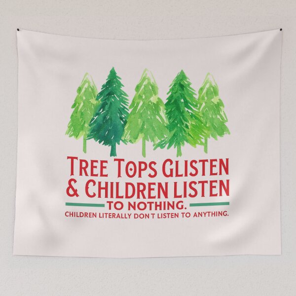 Item preview, Funny Christmas, Tree Tops Glisten, Children Listen designed and sold by toongstudio.