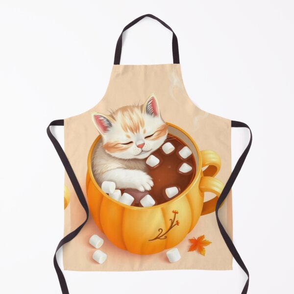 Item preview, Pumpkin Spice Cocoa Kitty – Cute Fall Cat in Mug Artwork designed and sold by ArmaanArts.