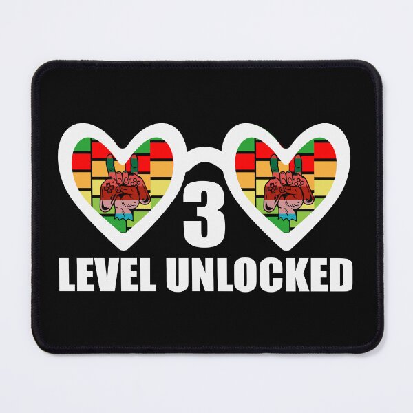 Item preview, Level 3 Unlocked Gamer Birthday Gift – Cute Third Birthday designed and sold by karibov.