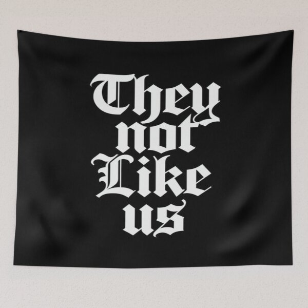 Item preview, They Not Like Us – Bold Gothic Statement Design for Streetwear & Urban Aesthetic designed and sold by Bright Nest Studio.