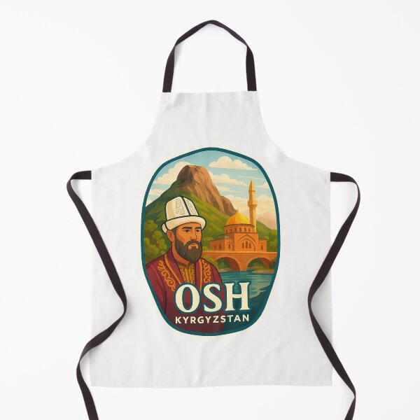 Item preview, Suleiman-Too and Mosque Scene – Osh, Kyrgyzstan designed and sold by Places On Earth.