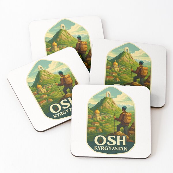 Item preview, Suleiman-Too Mountain and Valley View – Osh, Kyrgyzstan designed and sold by Places On Earth.