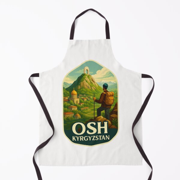 Item preview, Suleiman-Too Mountain and Valley View – Osh, Kyrgyzstan designed and sold by Places On Earth.