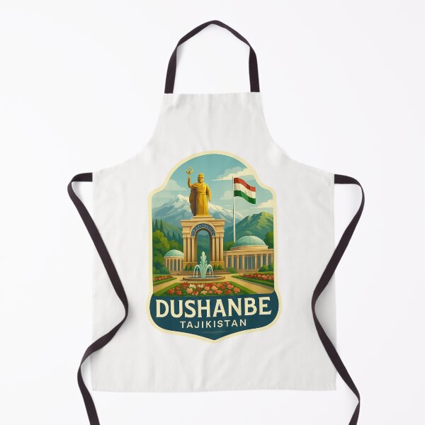 Item preview, Ismail Samani Monument and National Flag – Dushanbe, Tajikistan designed and sold by Places On Earth.