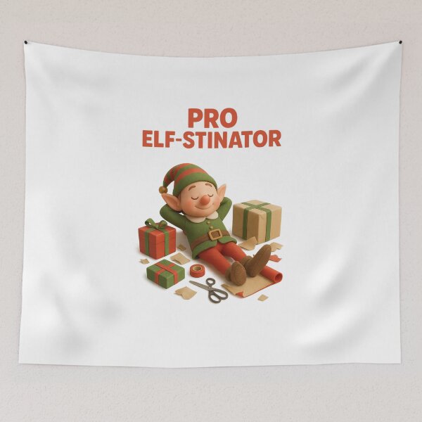 Item preview, Cute Funny Christmas Elf - Pro Elf-Stinator | Kawaii Fun Christmas Art designed and sold by Moons Studio.