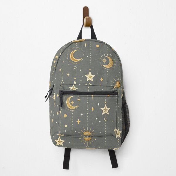 Item preview, Gold micro stars , crescent moons , red background  designed and sold by Lucky 777.