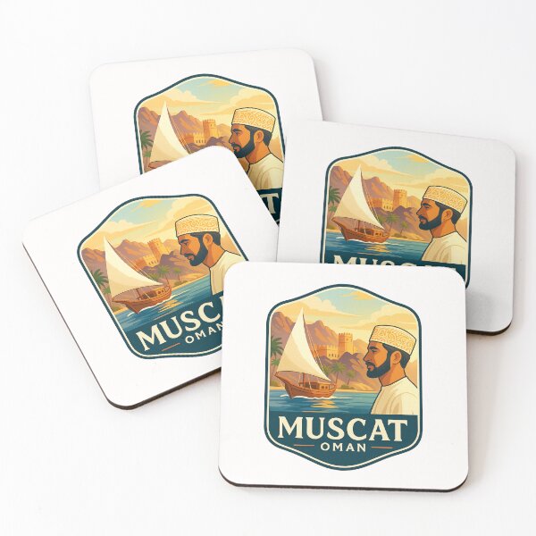Item preview,  Coastal Forts and Traditional Sailboats – Muscat, Oman designed and sold by Places On Earth.