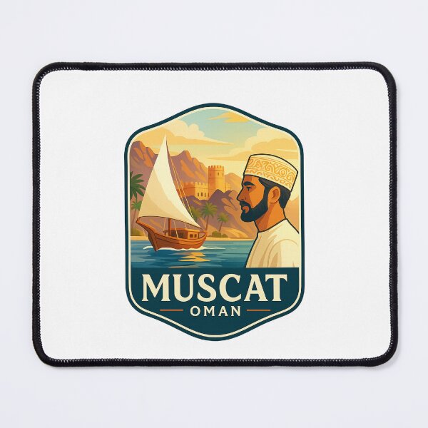Item preview, Coastal Forts and Traditional Sailboats – Muscat, Oman designed and sold by Places On Earth.