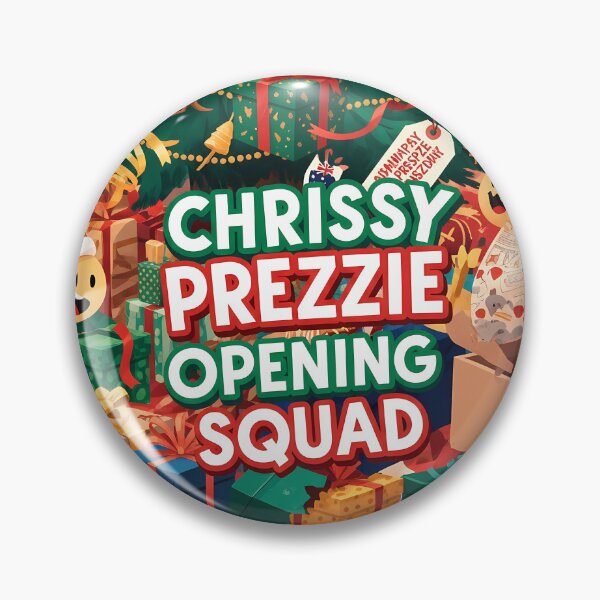 Item preview, Chrissy Prezzie Opening Squad Australian Slang Christmas Family Matching Gift Holiday Set designed and sold by GiftsForge.