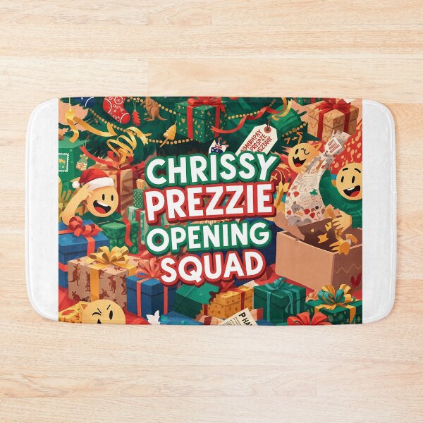 Item preview, Chrissy Prezzie Opening Squad Australian Slang Christmas Family Matching Gift Holiday Set designed and sold by GiftsForge.