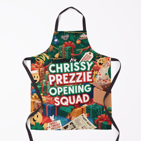 Item preview, Chrissy Prezzie Opening Squad Australian Slang Christmas Family Matching Gift Holiday Set designed and sold by GiftsForge.