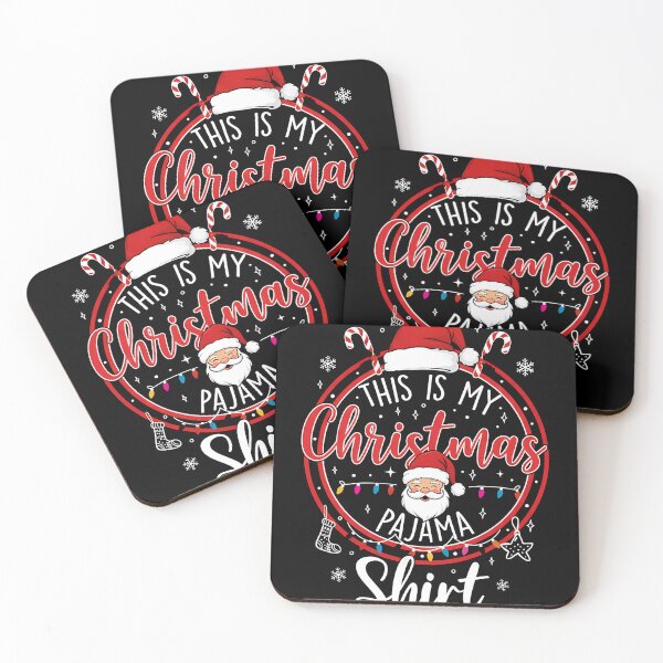 Item preview, This Is My Christmas Pajama Shirt Funny Xmas PJs Santa Hat designed and sold by KristenosNehk.