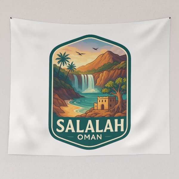 Item preview,  Coastal Waterfalls of Wadi Darbat – Salalah, Oman designed and sold by Places On Earth.