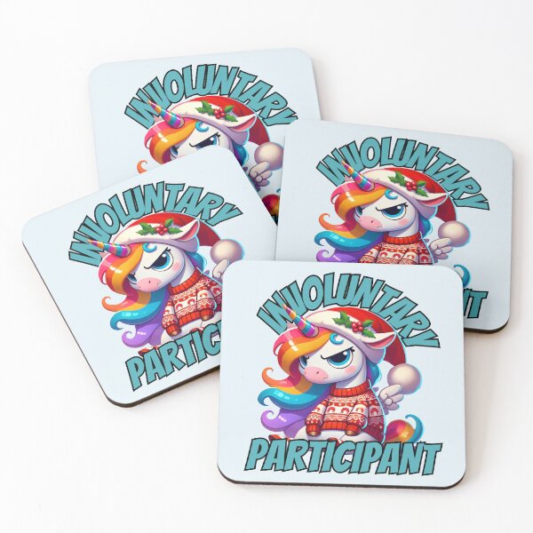 Item preview, Grumpy Christmas Unicorn – Involuntary Participant Funny Holiday Design designed and sold by Design Delinquent.