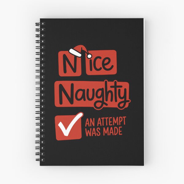 Item preview, Nice Naughty An Attempt Was Made Funny Christmas Santa Claus designed and sold by KristenosNehk.