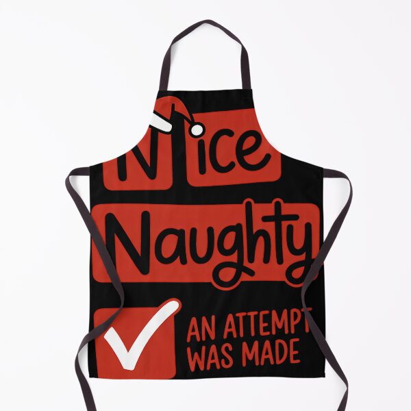 Item preview, Nice Naughty An Attempt Was Made Funny Christmas Santa Claus designed and sold by KristenosNehk.