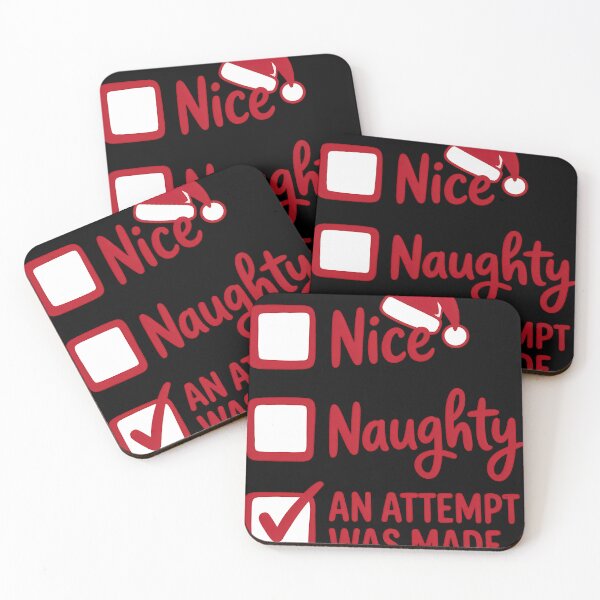 Item preview, Nice Naughty An Attempt Was Made Christmas List Santa Claus designed and sold by KristenosNehk.