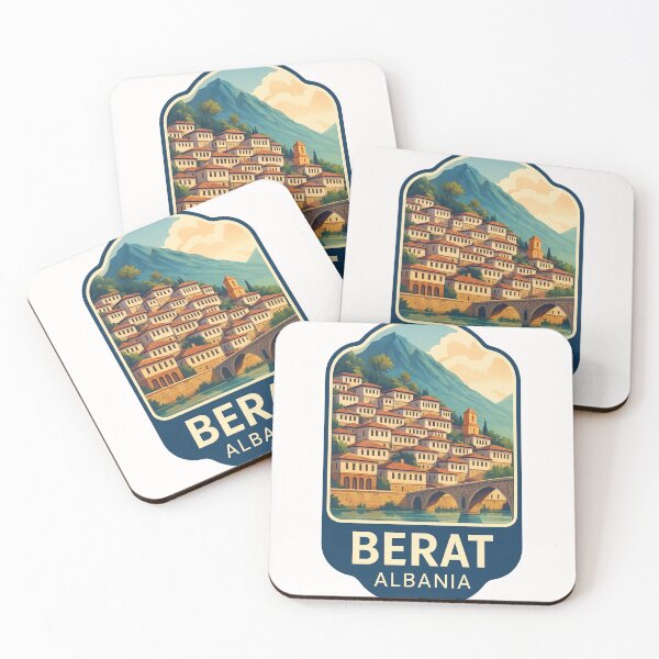 Item preview,  Traditional Architecture of Berat with Mountain Backdrop – Albania designed and sold by Places On Earth.