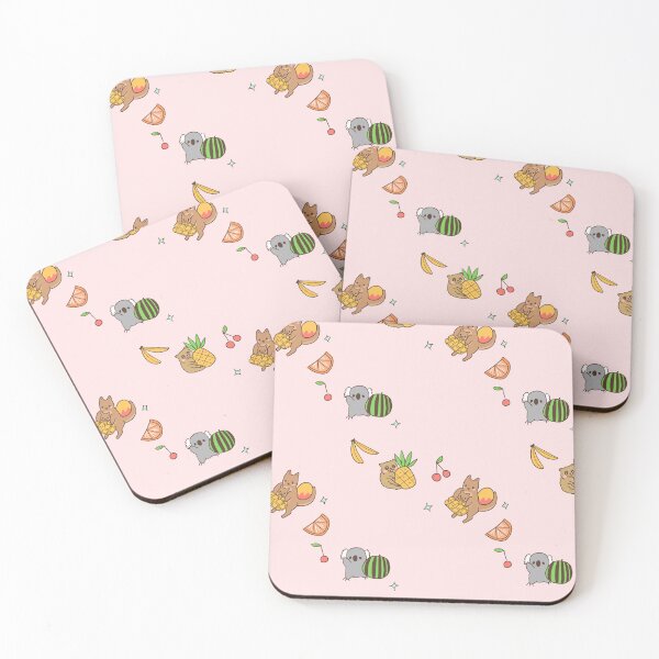 Item preview, Copy of Summer Aussie animals and fruits (Pink) designed and sold by HarunaMcDesigns.