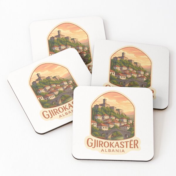 Item preview,  Gjirokastër Castle and Stone Bridge – Albania Heritage View designed and sold by Places On Earth.