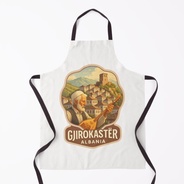 Item preview, Gjirokastër Old Town with Albanian Folk Musician designed and sold by Places On Earth.