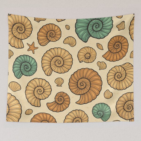 Item preview, Ammonite - Seamless pattern designed and sold by GUNAPRIYAA.