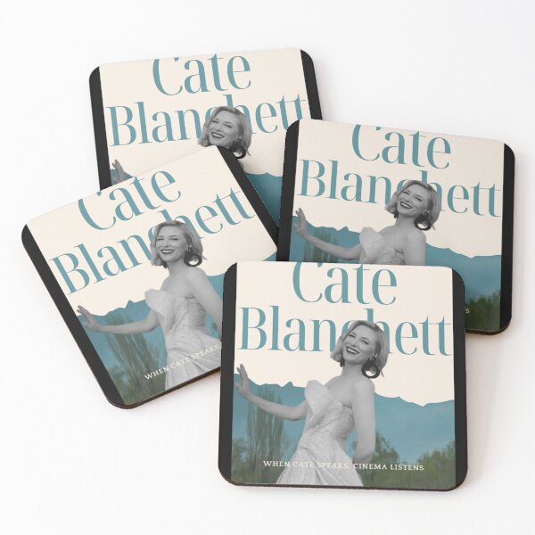 Item preview, Cate Blanchett Classic Poster Retro Blue Portrait Artwork designed and sold by Claytonhuffos.