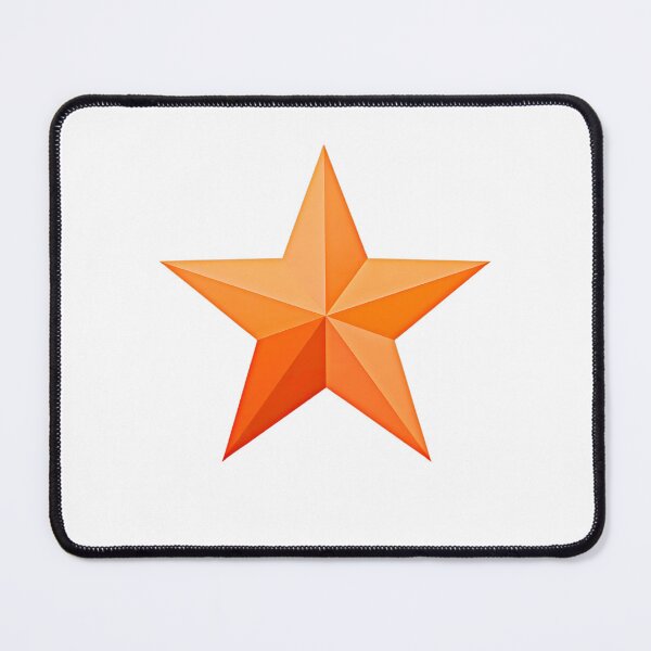 Item preview, 3D Orange Geometric Star – Modern Minimalist Design designed and sold by Kavya Art.