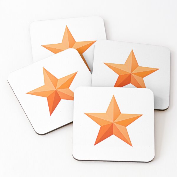 Item preview, 3D Orange Geometric Star – Modern Minimalist Design designed and sold by Kavya Art.
