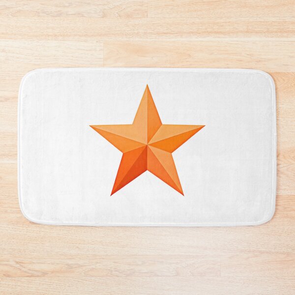 Item preview, 3D Orange Geometric Star – Modern Minimalist Design designed and sold by Kavya Art.