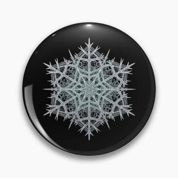 Item preview, Intricate Gothic Skeletal Snowflake Mandala designed and sold by zzz888.