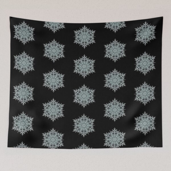 Item preview, Intricate Gothic Skeletal Snowflake Mandala designed and sold by zzz888.