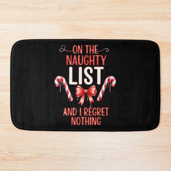 Item preview, On The Naughty List And I Regret Nothing Water Color Funny Xmas designed and sold by KristenosNehk.