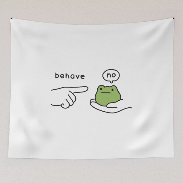 Item preview, Behave No Frog Meme designed and sold by NQArtist.