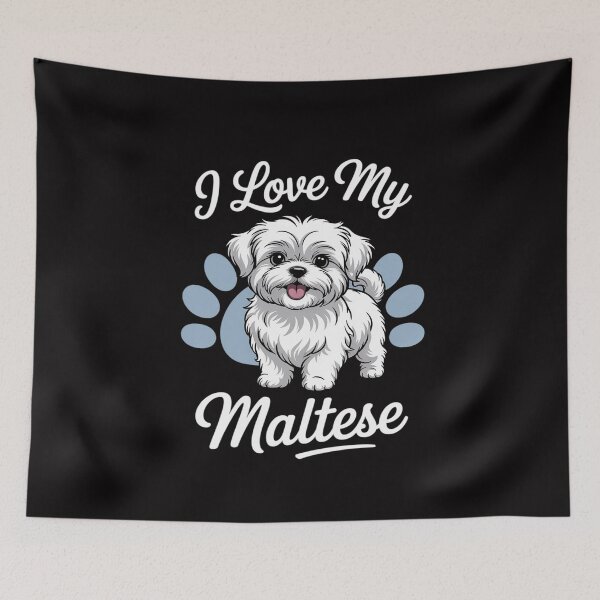 Item preview, I Love My Maltese - Dog Lover Animal Lover Puppy Owner designed and sold by MuteElevent.