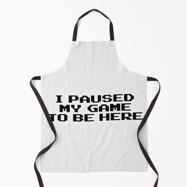 Item preview, I Paused My Game to Be Here – Funny Pixel Gamer Quote for Tees, Posters & Gifts designed and sold by Bright Nest Studio.