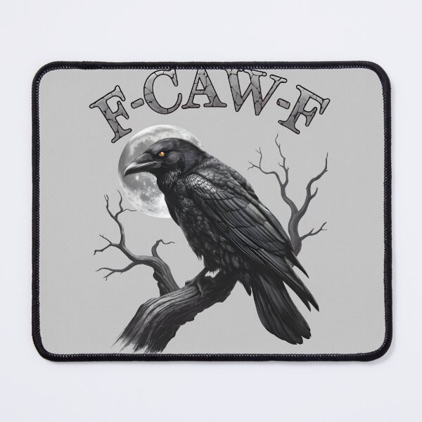 Item preview, Black Crow, F-Caw-F Funny Black Bird moon Gothic Adult Humor designed and sold by mjohnson9.