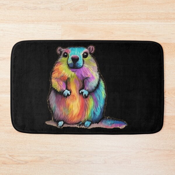 Item preview, Rainbow Marmot Drawn With Graphite  designed and sold by karolinartiss.
