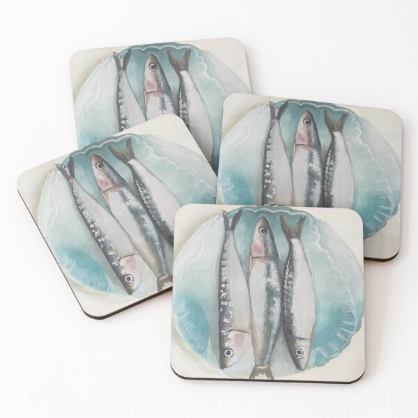 Item preview, sardines gouache painting designed and sold by June Clancy.