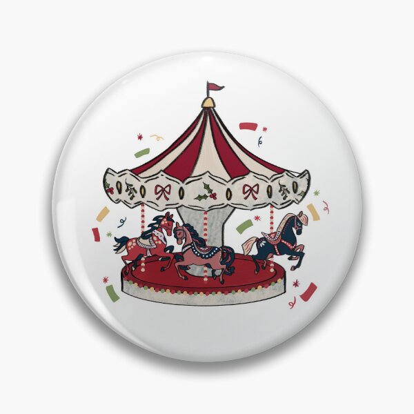 Item preview, Enchanted Christmas Merry-Go-Round designed and sold by Mystical Illustrations.