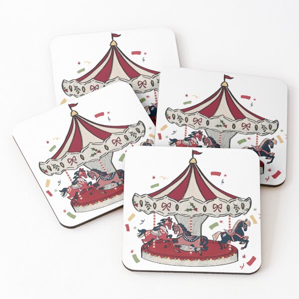 Item preview, Enchanted Christmas Merry-Go-Round designed and sold by Illustrated by Cece.
