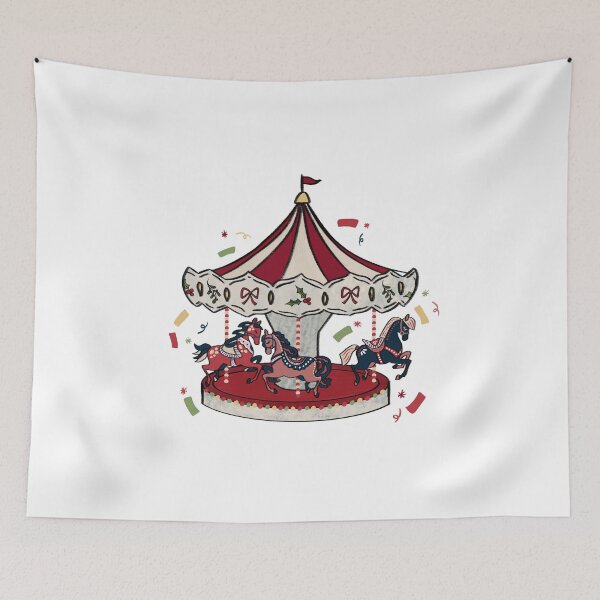 Item preview, Enchanted Christmas Merry-Go-Round designed and sold by Mystical Illustrations.