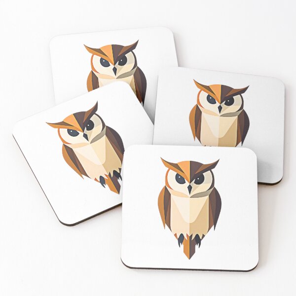 Item preview, Geometric Owl – Modern Polygonal Art designed and sold by Kavya Art.