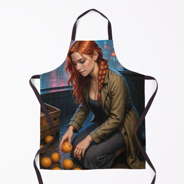 Item preview, Rowan Fletcher rainy bodega orange trench designed and sold by CathryneDelamort.