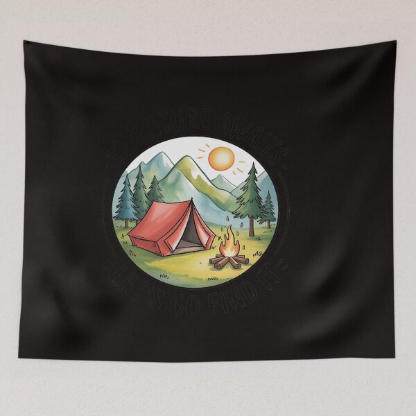 Item preview, Happy Camper Adventure Awaits Let's Go Find It, Vacation designed and sold by ControlCenter.