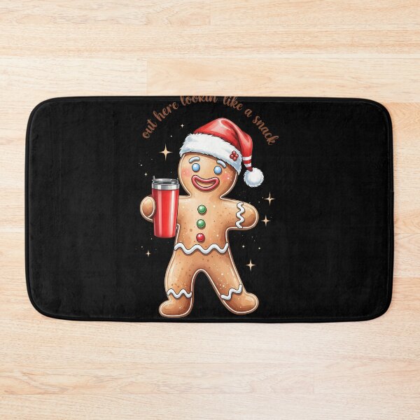 Item preview, Out Here Looking Like A Snack Funny BouJee Xmas Gingerbread Water Color designed and sold by KristenosNehk.