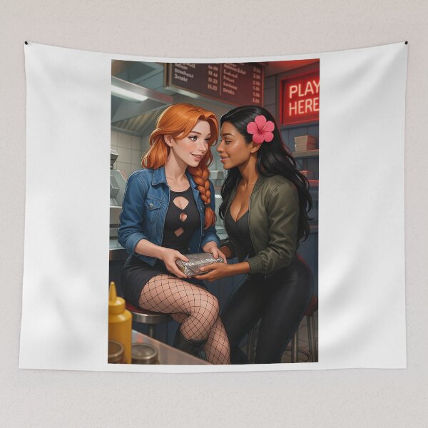 Item preview, Rowan x Shanti bodega food denim jacket plumeria designed and sold by CathryneDelamort.